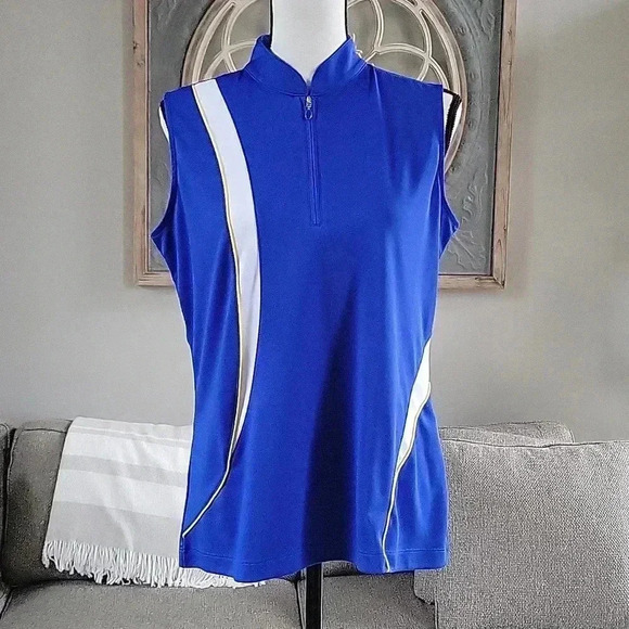 E‎ P Pro Tour Tech 1/4 Quarter Zip Pull Over Womens Large Golf Top ⛳️ - Picture 1 of 11
